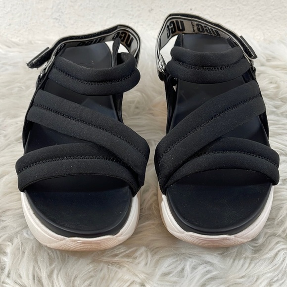 UGG L.A. Sun Platform Sandals Black & White Size 9 - Picture 3 of 12
